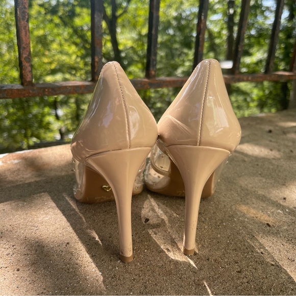 Thalia Sodi Clear Stilettos w/ Rhinestones - Size 7 - Picture 4 of 6